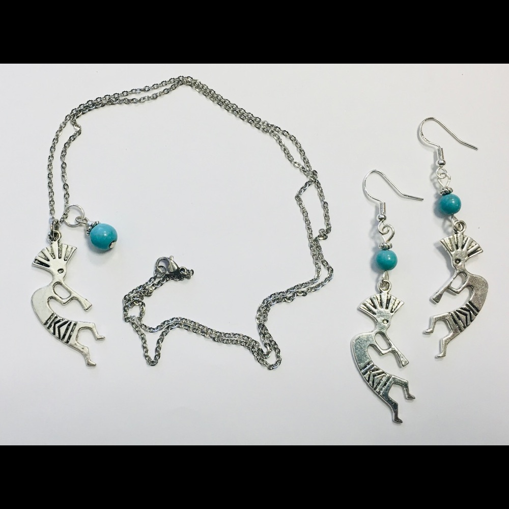 COPY - Kokopelli Southwestern Turquoise Jewelry S…